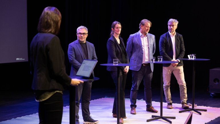 Paneldeltagerne på FFI-frokosten 19. november 2024.