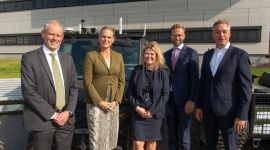 ministerbesøk på FF1. Foto