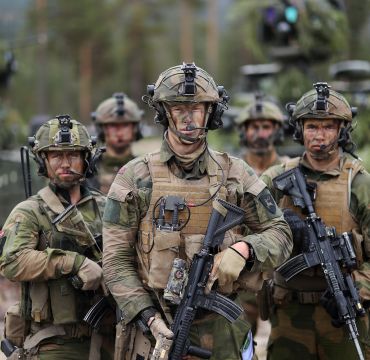 Illustrasjons foto av soldater fra Telemark bataljon til FMR rapport *** Local Caption *** Illustration picture of soldiers from Norwegian Telemark battalion used on a report