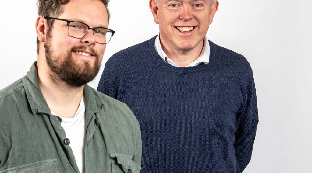 Nærbilde av Marius Nyquist Pedersen og Bjørn Olav Knutsen.