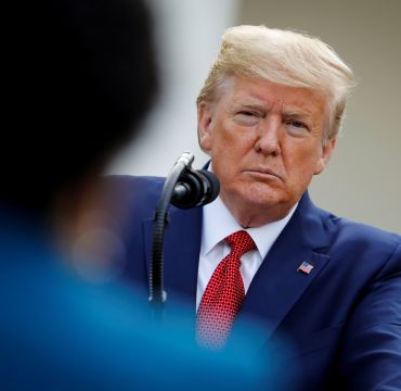 U.S. President Donald Trump speaks during a news conference in the Rose Garden of the White House in Washington, U.S., March 29, 2020. REUTERS/Al Drago