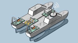 Skisse av drone for minesveip.