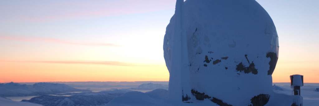 Raadar in sørreisa. the nothern parts of norway. Foto