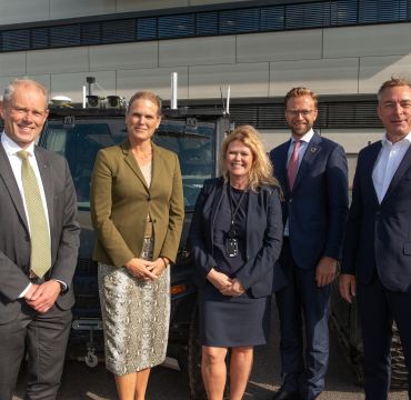 ministerbesøk på FF1. Foto